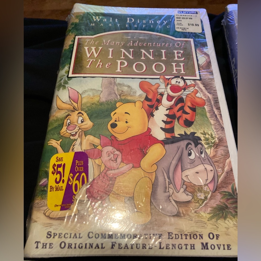 I am selling 7 sealed Winnie the Pooh vhs . Never been opened original seal.